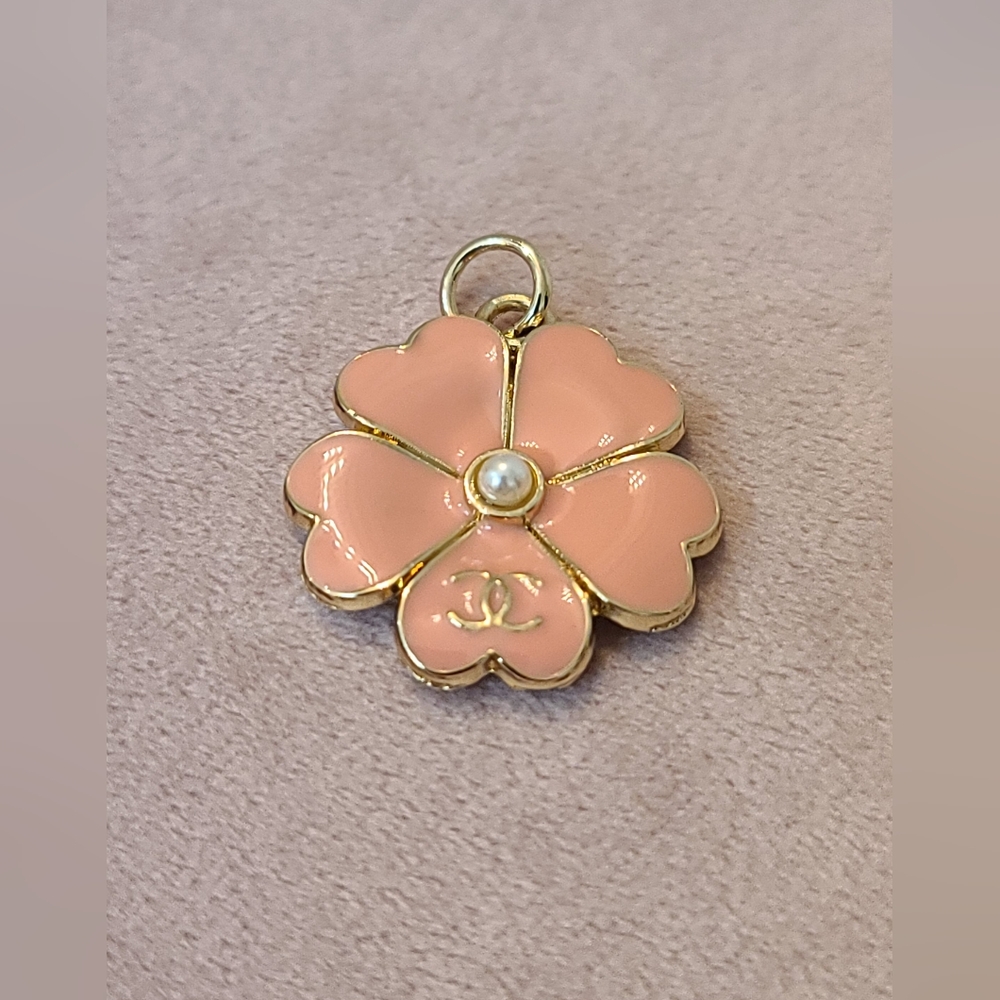 Chanel Pink Flower Pendant